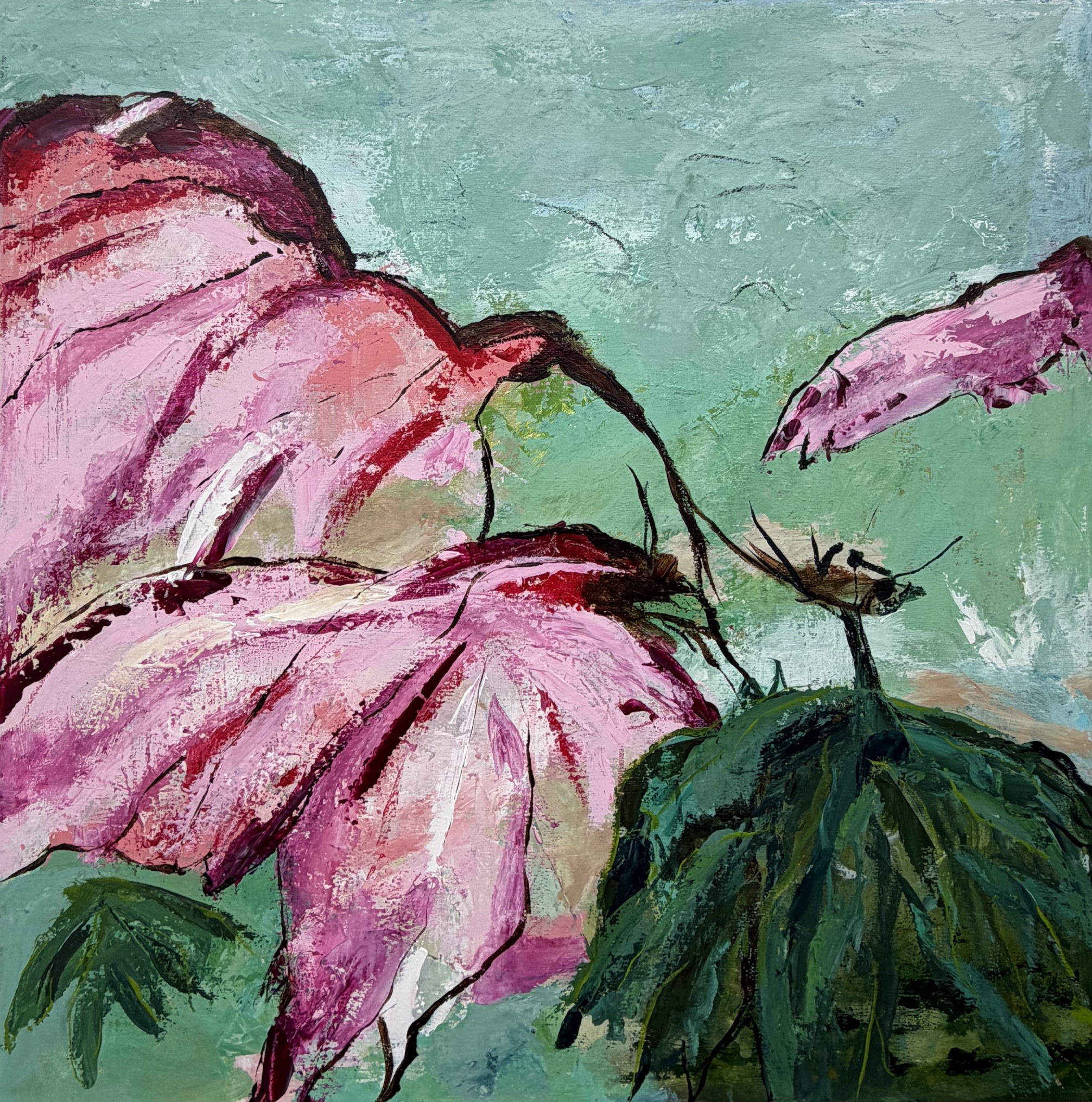Vild skønhed, 60 × 60 cm